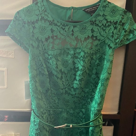 dorothy perkins emerald green dress